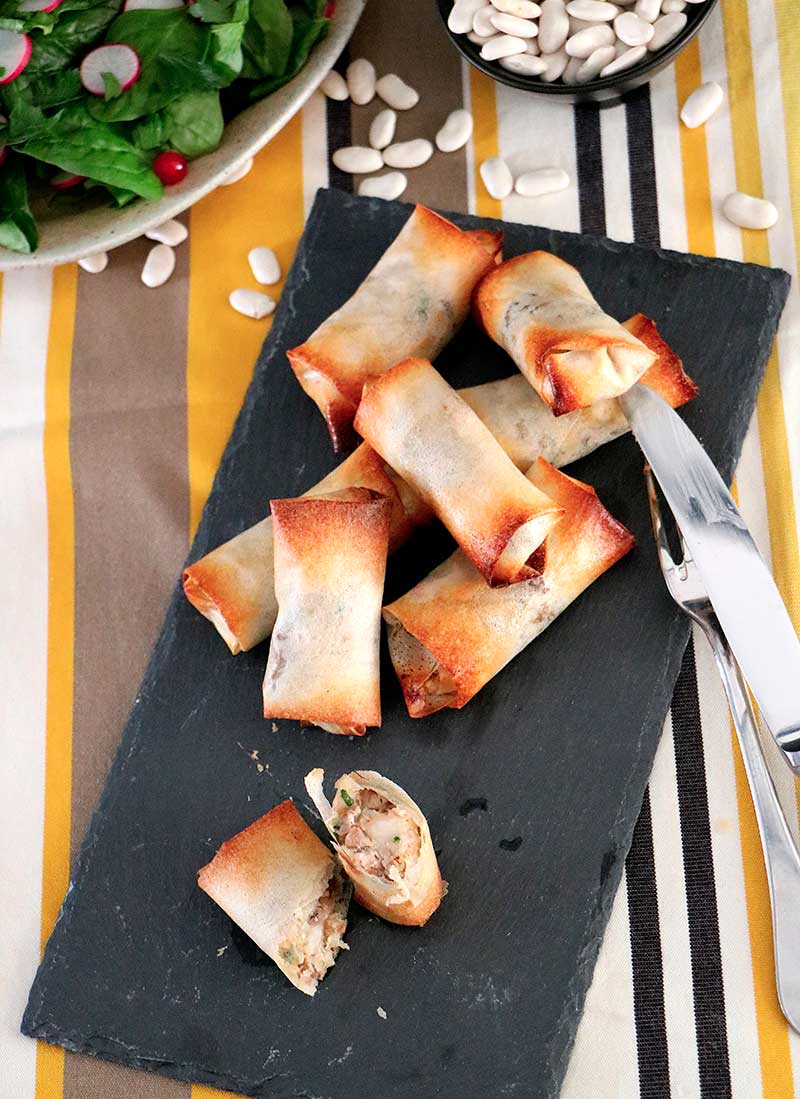 Recette Croustillant de Haricots Tarbais au confit de canard