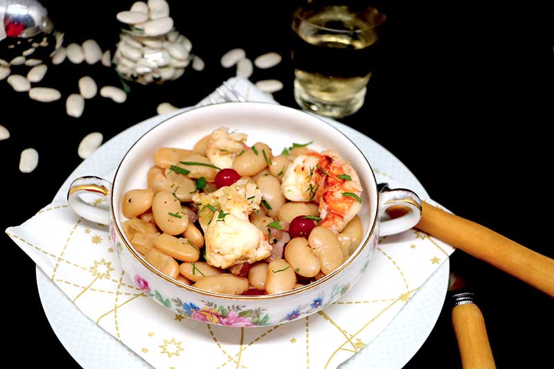 Recette Langouste aux haricots Tarbais